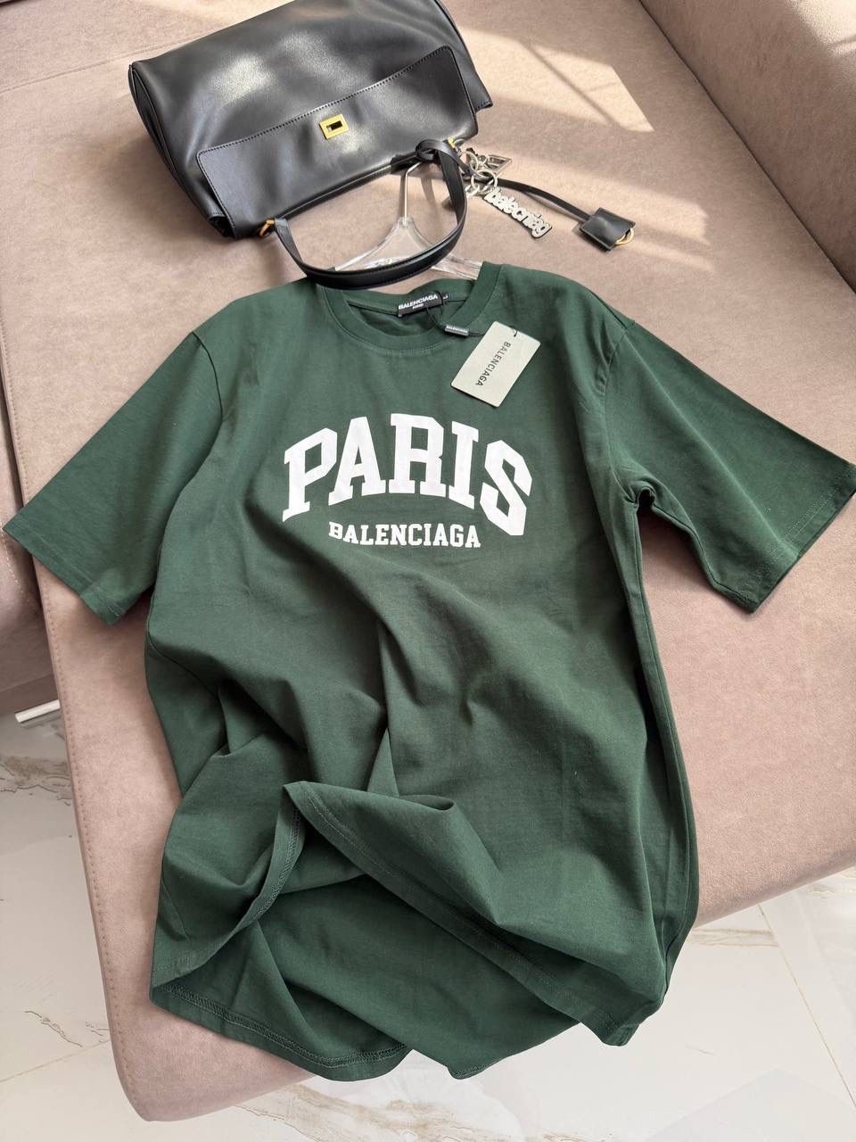 футболка баленсиага зеленая,balenciaga футболки,футболки баленсиага,футболки женская,футболка