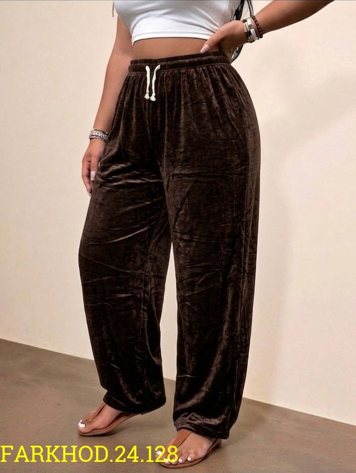 брюки велюр,вельветовые брюки палаццо на меху mina fashion,велюровые штаны,женские штаны из велюра,штаны женские