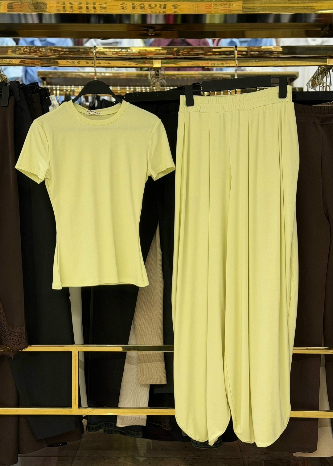 брючный костюм,женский костюм с брюками,брюки голубой,женский костюм