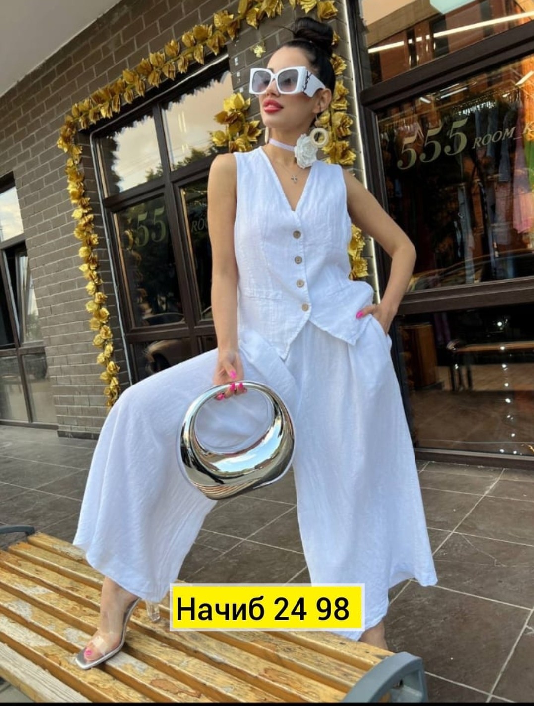 белый брючный костюм,брючный костюм с жилетом,летние костюмы,костюм двойка с брюками,костюм женский брючный летний