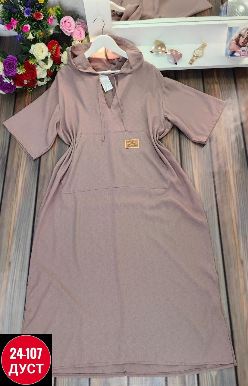 стильное платье бохо,стиль бохо платье,платье с капюшоном и карманами,платье с капюшоном,льняное платье