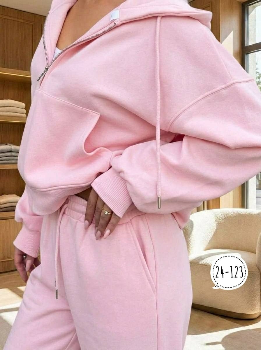 костюм спортивный со штанами палаццо и зип худи micca 362777071,cпортивный костюм женский на флисе,спортивный костюм женский розовый,костюм спортивный,спортивный костюм женский