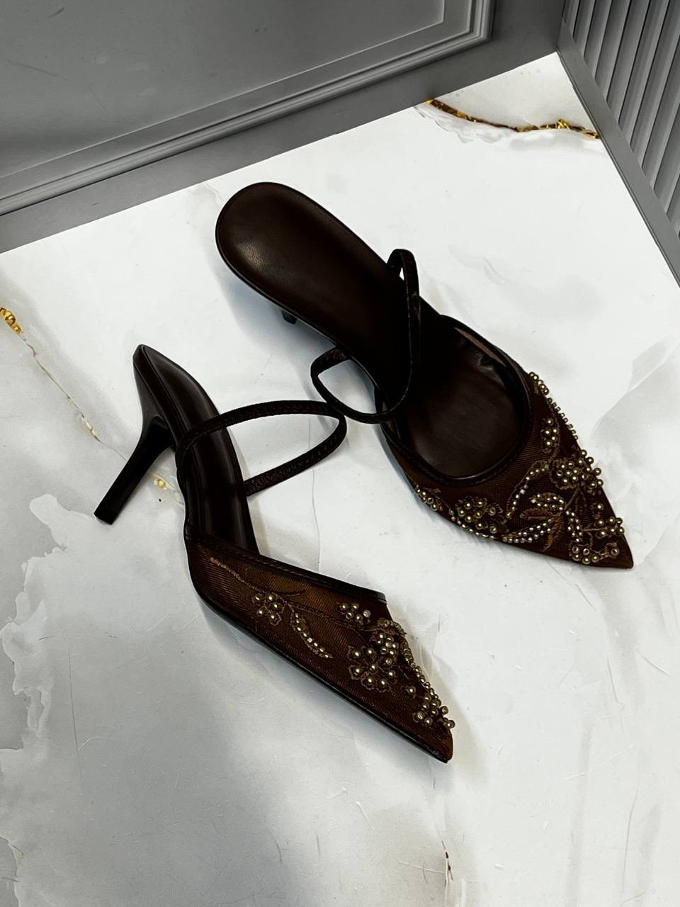 ,женская ,туфли мюли,вечерние туфли,модели туфель