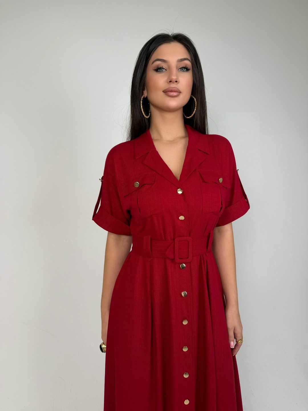 платье,стильное платье,платье vi.oro vr-1136 красно-бордовый,платье свободного кроя,платье рубашка макси