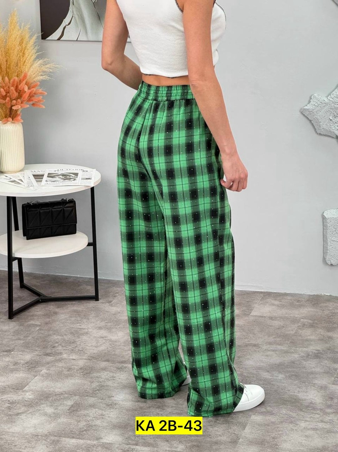 клетчатые штаны женские широкие,штаны в клетку,брюки клетка женские,брюки в клетку,клетчатые брюки