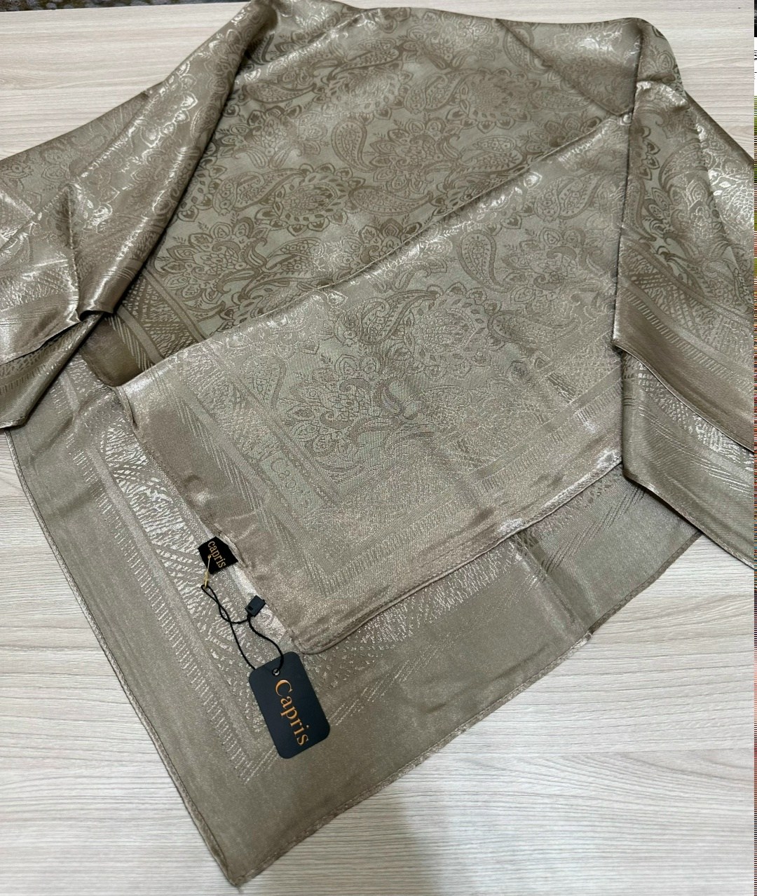 платок атласный,палантин женские,палантин,шарфы и платки,палантин коричневый