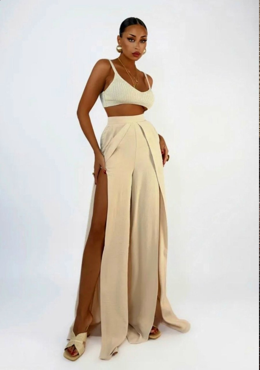 брюки палаццо с разрезами,женские летние брюки палаццо,брюки палаццо с завышенной талией,женские широкие брюки палаццо,брюки палаццо