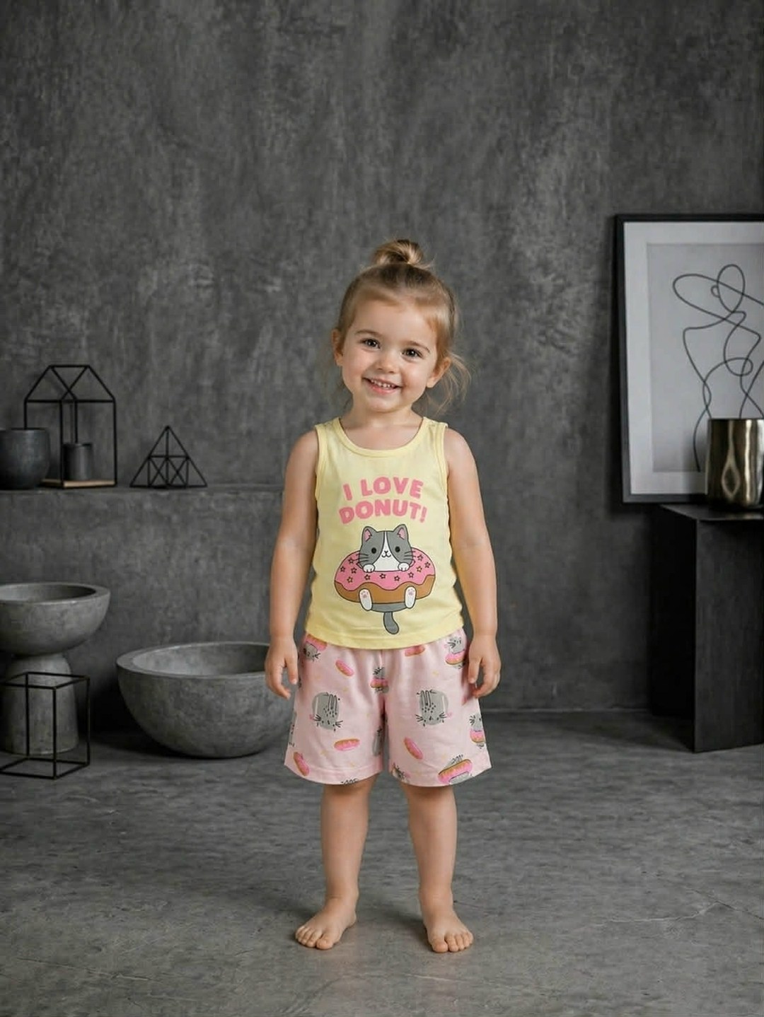 ребенок,костюм для малыша девочки,одежда для девочки,artie комплект для девочек (джемпер, шорты, повязка) rainbow akt3-667d,пижама для девочек