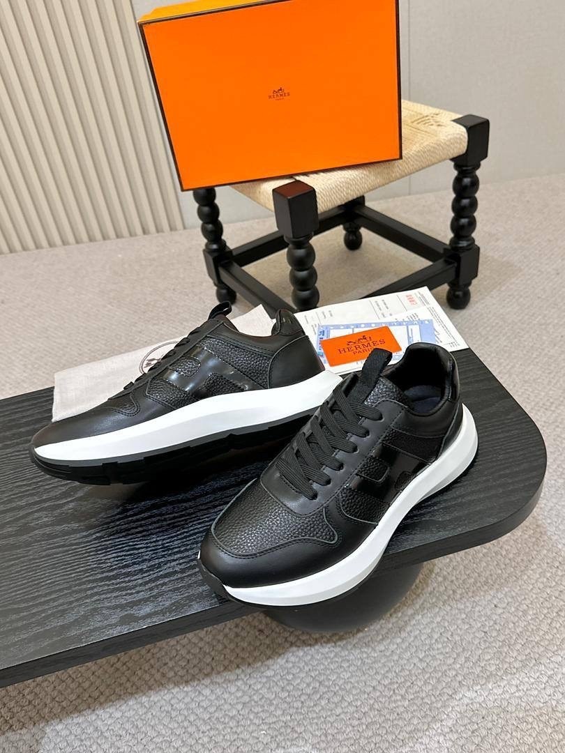 ,кроссовки мужские hermes,мужские кожаные кроссовки hermes черные с лакированным носом,кроссовки мужские кожаные hermes,мужские кроссовки hermes black