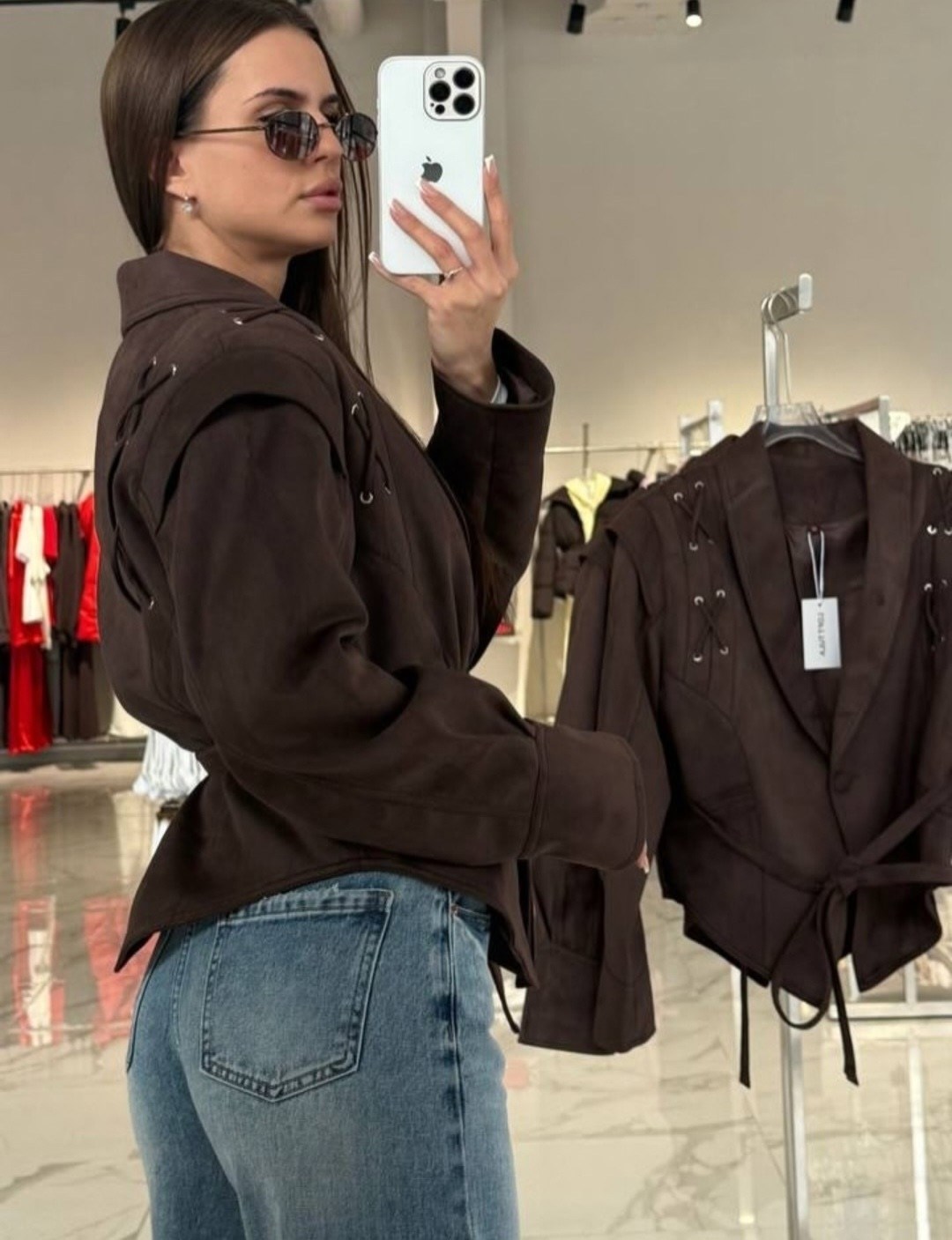 замшевая куртка,куртка замшевая жакет премиум line xz 325217125,куртка замшевая женская,замшевая куртка с поясом,женский замшевый пиджак kusahiki