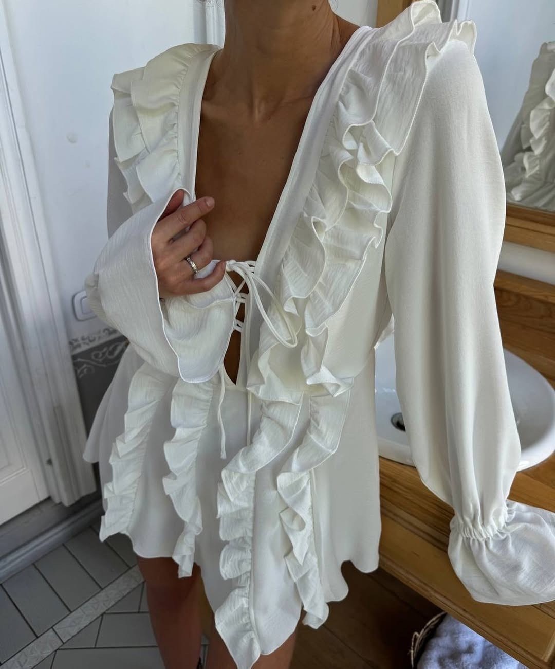 летнее белое платье,платье летнее,женское платье с рюшами,платье стильное,платье идеальное