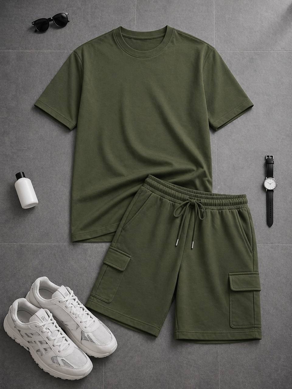костюм летний с шортами и футболкой,костюм бежевый,мужские комплекты,костюм бежевый мужской,спортивные костюм с шортами