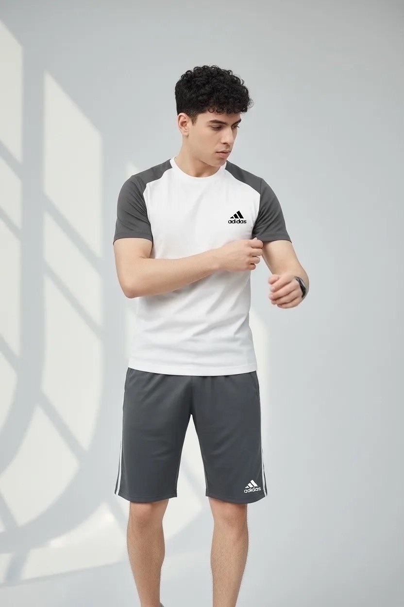 костюм спортивный adidas,костюм адидас шорты футболка,тренировочный костюм шорты и футболка,adidas костюм спортивный шорты футболка,костюм адидас