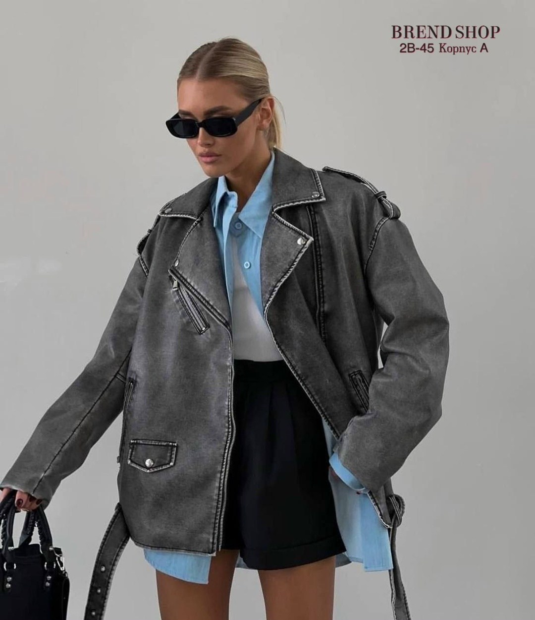 женская кожаная куртка косуха оверсайз,кожаная куртка косуха оверсайз,кожаные женские косухи оверсайз,верхняя одежда женская косуха оверсайз,куртка косуха из эко кожи арт. 11598928