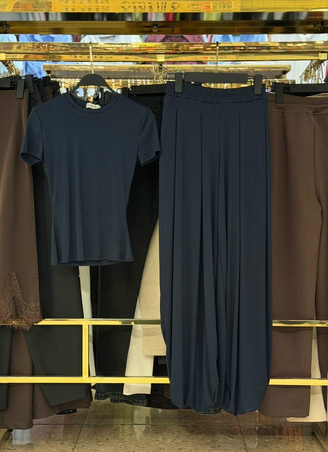 брючный костюм,женский костюм с брюками,брюки голубой,женский костюм