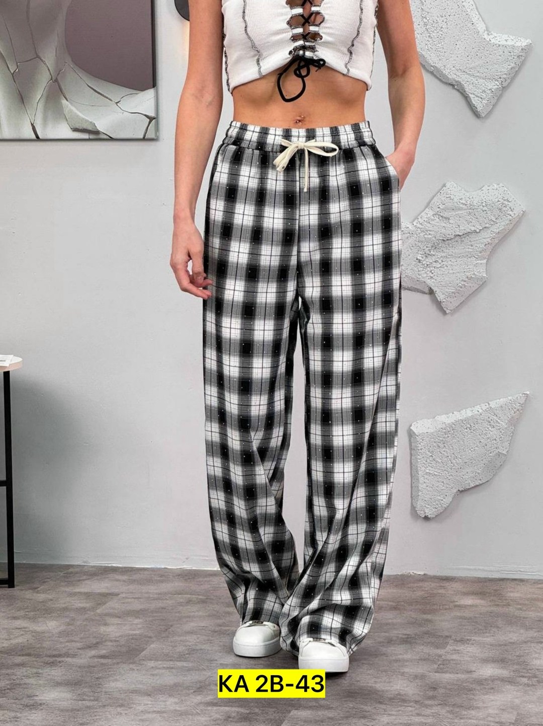 клетчатые штаны женские широкие,штаны в клетку,брюки клетка женские,брюки в клетку,клетчатые брюки