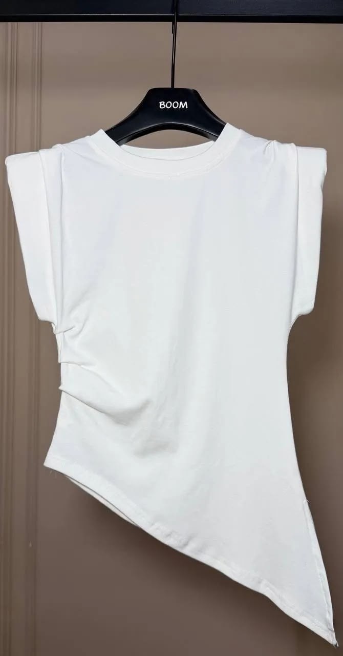 женская асимметричная футболка,футболки женская,женская майка,,футболки модные