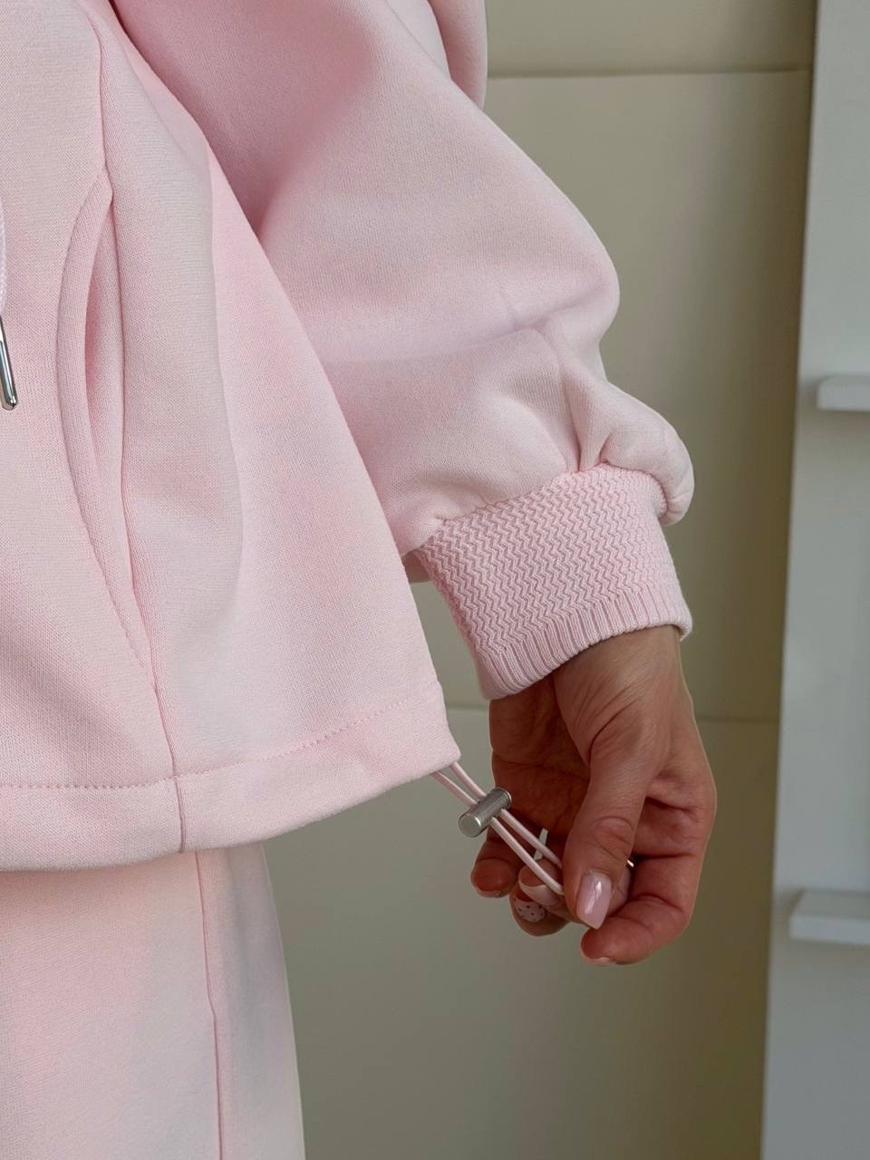 костюм спортивный,костюм спортивный со штанами палаццо и зип худи micca 362777071,розовый костюм,костюм спортивный розовый,женский костюм