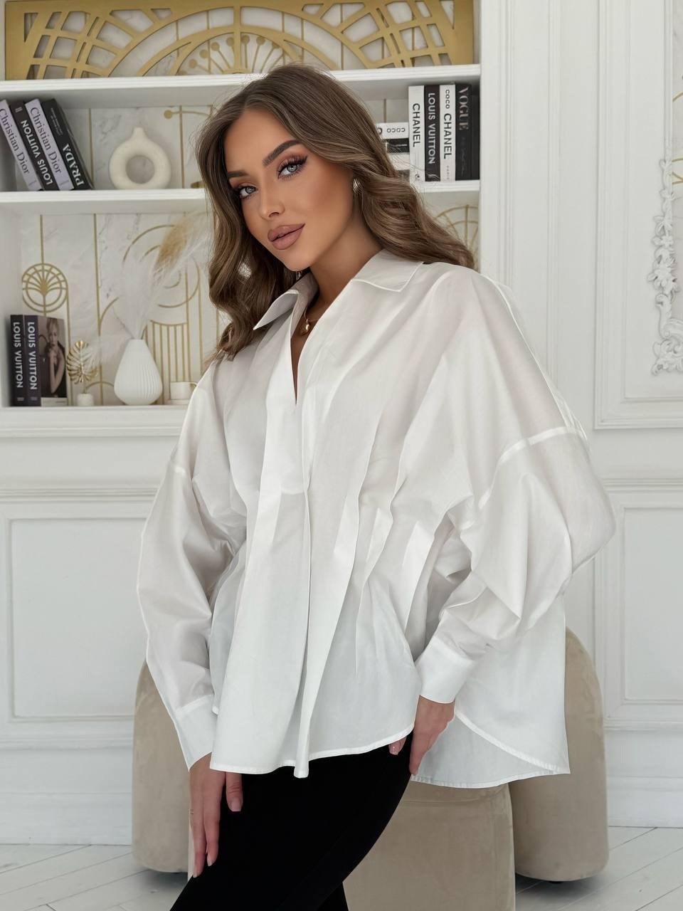 женская рубашка,элегантная рубашка,женская рубашка белая,рубашка с рукавом,блуза свободного кроя