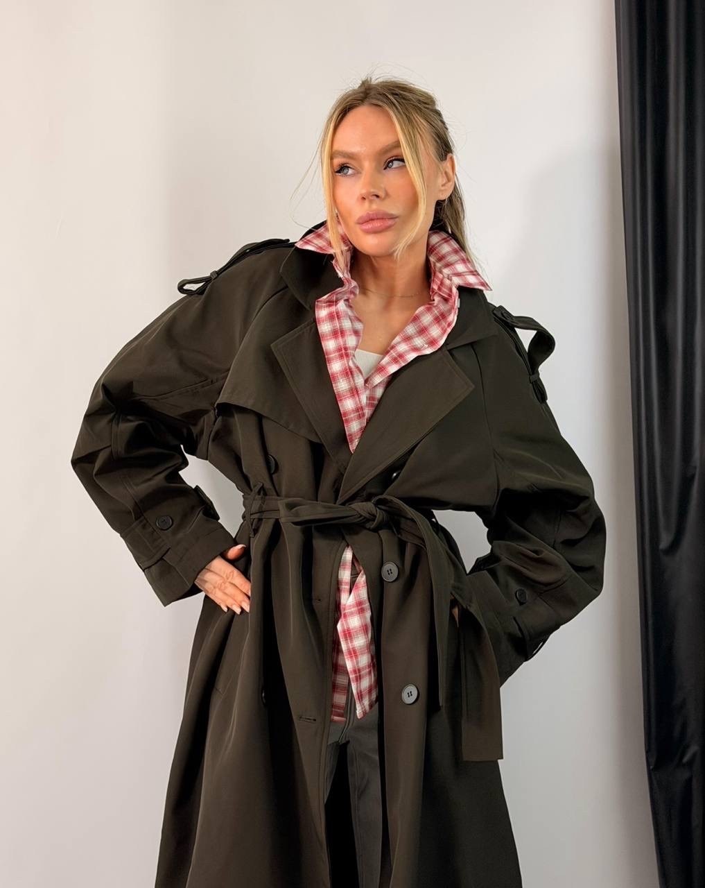 тренч плащ,плащ женский,тренч длинный оверсайз с поясом doctor e,пальто тренч,плащ тренч длинный