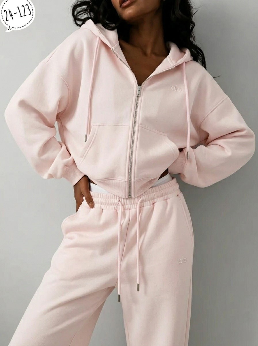 костюм спортивный со штанами палаццо и зип худи micca 362777071,спортивный костюм женский,костюм спортивный розовый,cпортивный костюм женский на флисе,костюм спортивный