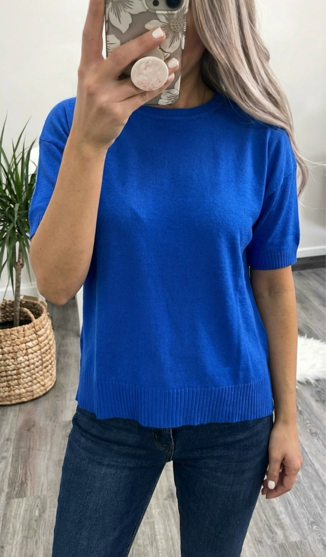 бирюзовый джемпер,джемпер с круглым воротом,голубой джемпер,блузка вязаная,джемпер женский с короткими рукавами