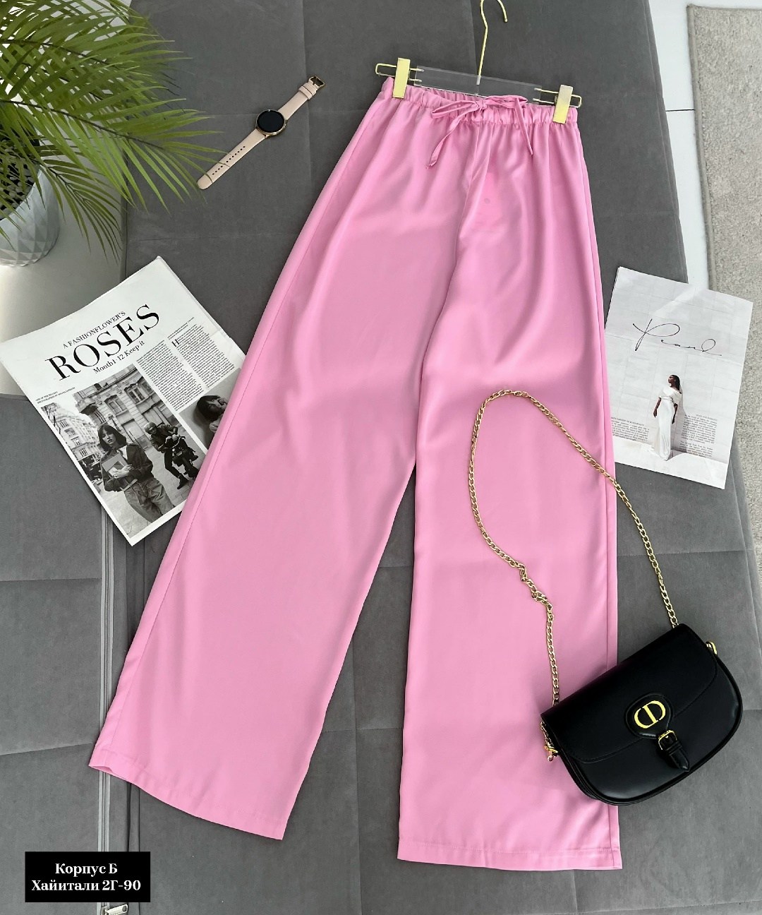 женские широкие брюки,розовые широкие брюки для женщин лето 2026,широкие брюки,брюки женские,розовые брюки