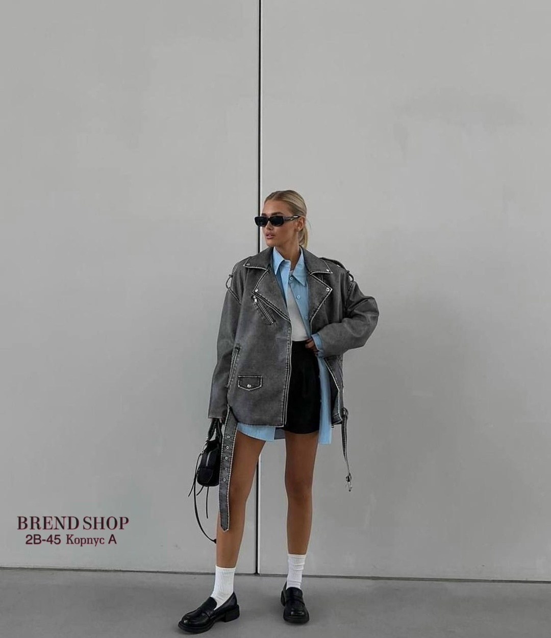 женская кожаная куртка косуха оверсайз,кожаная куртка косуха оверсайз,кожаные женские косухи оверсайз,верхняя одежда женская косуха оверсайз,куртка косуха из эко кожи арт. 11598928