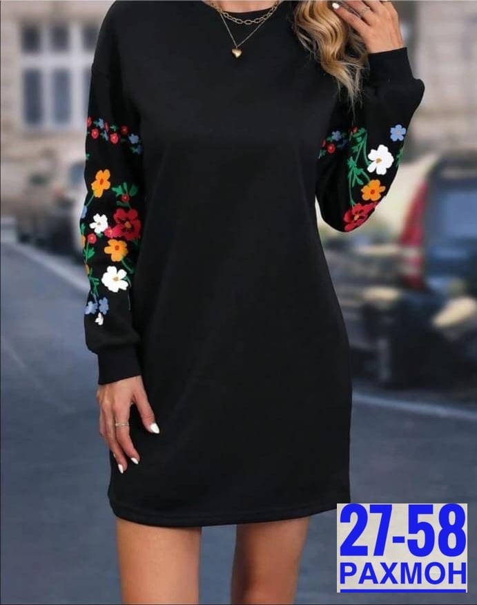 платье ткань трикотаж,платье с вышитыми рукавами,трикотажные женские платья,платье в двух расцветка ткань: трикотаж,платье для женщин