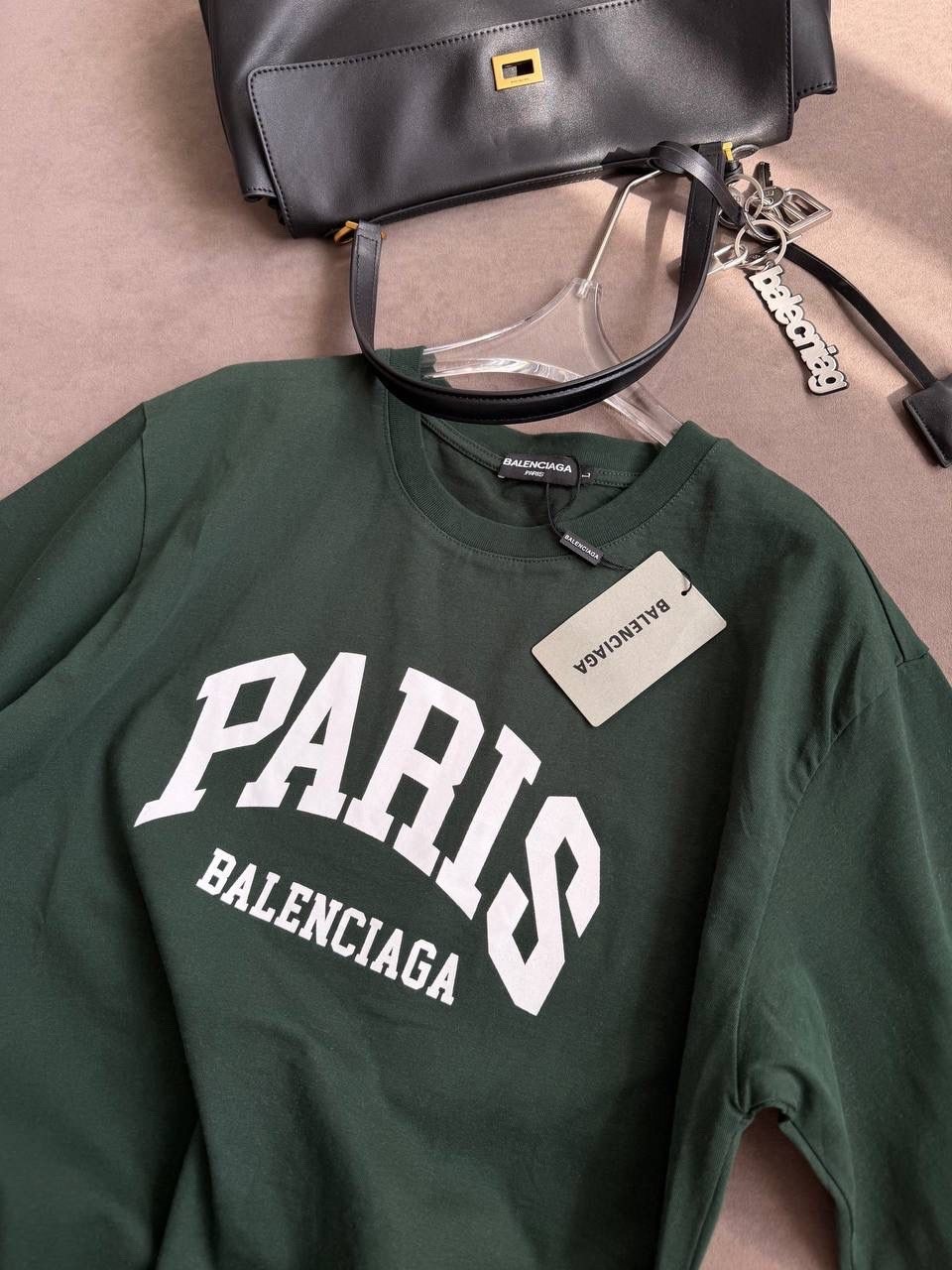 футболка баленсиага зеленая,balenciaga футболки,футболки баленсиага,футболки женская,футболка