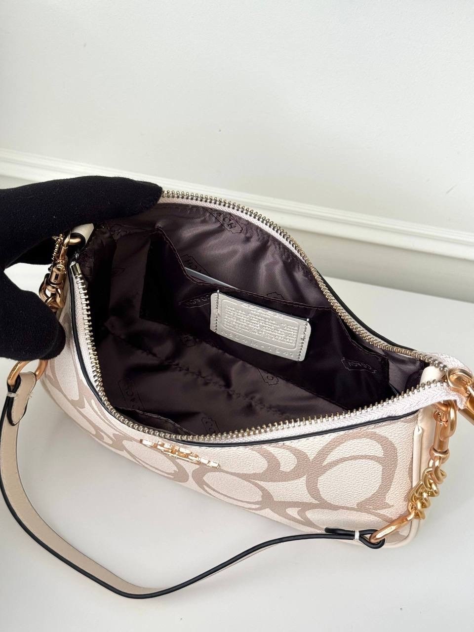 сумка coach женская,сумка coach,сумочка coach teri белая,coach белая сумка через плечо,сумка coach белая