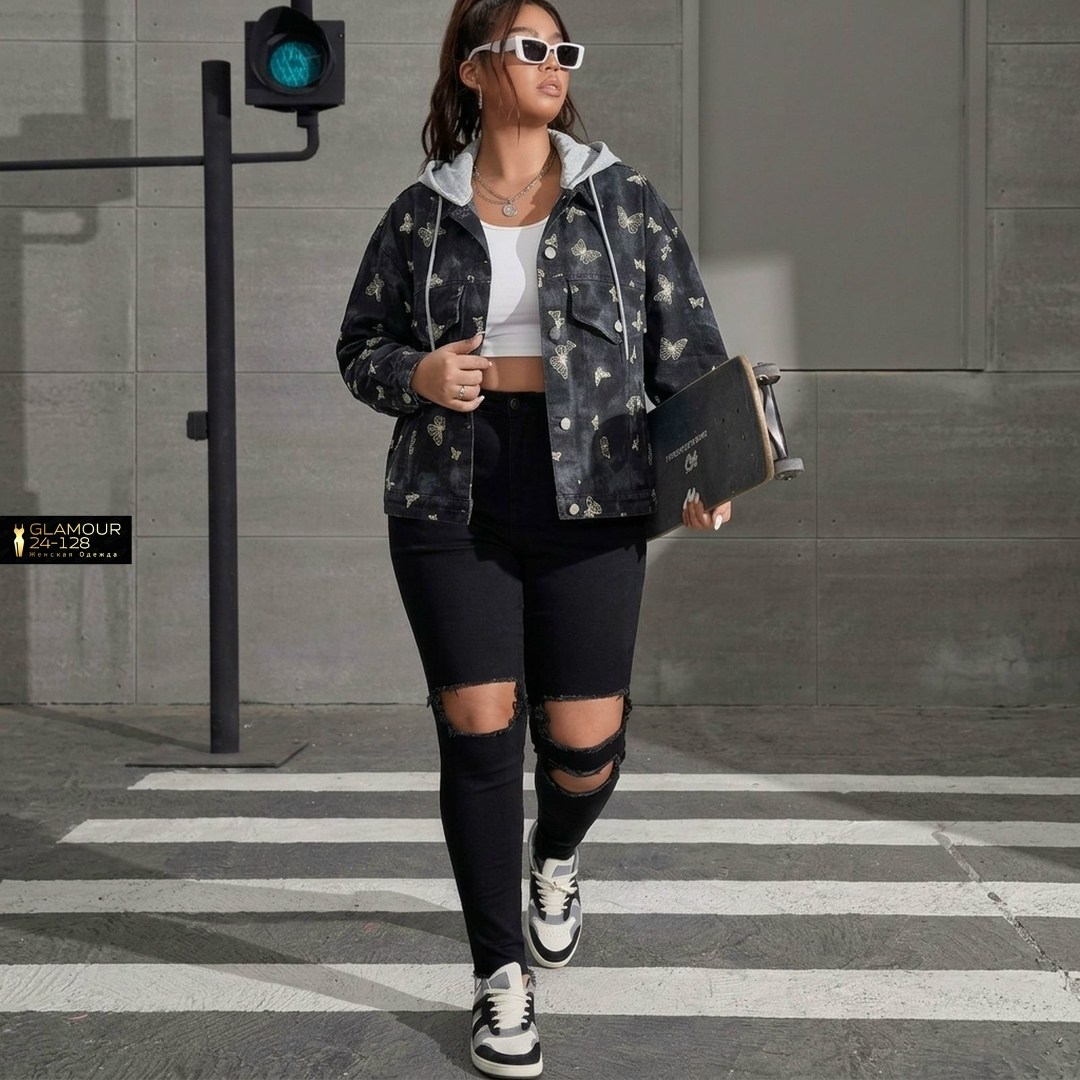 джинсовая куртка,женская джинсовая куртка большого размера,джинсовая куртка с карманами,стильная джинсовая куртка,женская джинсовая куртка