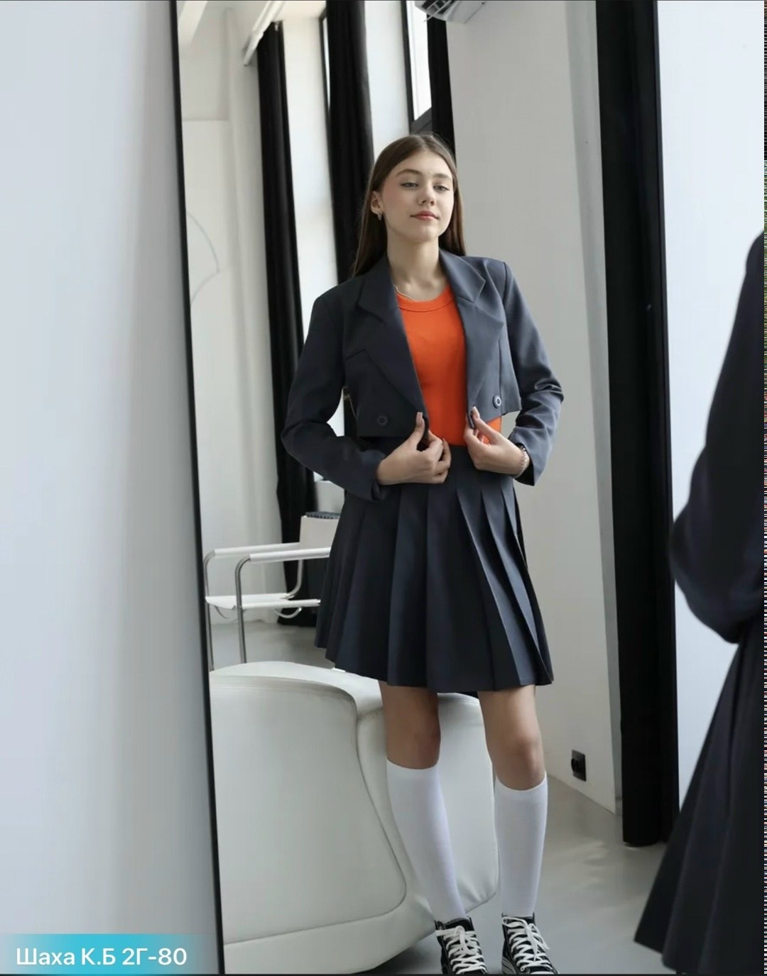костюм пиджак укороченный с юбкой ne.skromno,модели,платье-пиджак,женский костюм,девушка