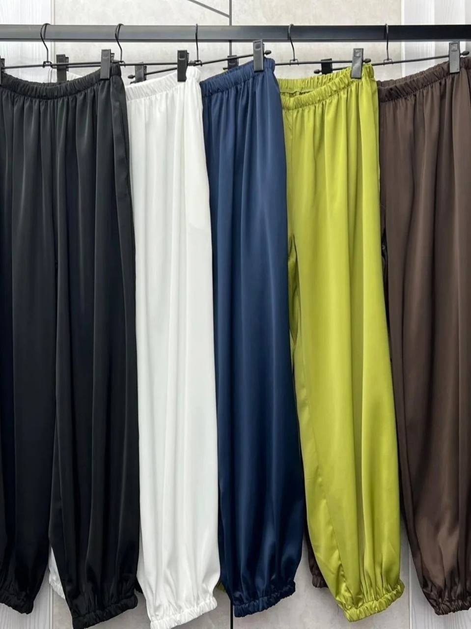 атласные брюки,штаны шаровары,широкие брюки,повседневные брюки,свободные брюки