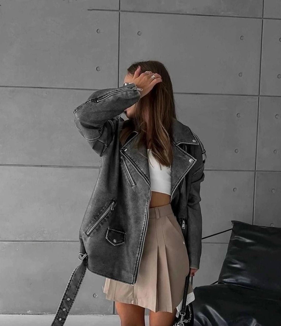 куртка косуха женская оверсайз,косуха кожаная серая винтажная куртка оверсайз mony,куртка косуха оверсайз,косуха серая винтажная куртка кожаная оверсайз aftfbasic,серая косуха оверсайз