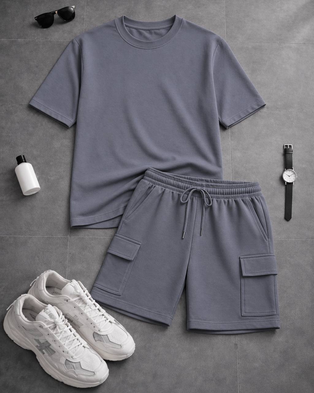 костюм летний с шортами и футболкой,костюм бежевый,мужские комплекты,костюм бежевый мужской,спортивные костюм с шортами