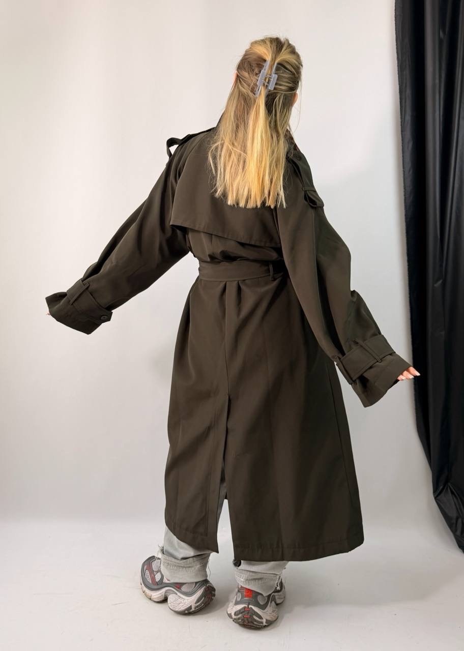 тренч плащ,плащ женский,тренч длинный оверсайз с поясом doctor e,пальто тренч,плащ тренч длинный