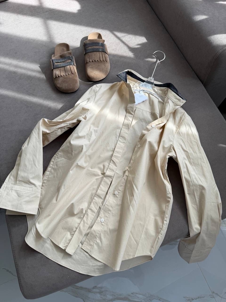 женская рубашка,повседневная рубашка,бежевая рубашка,стильная рубашка оверсайз,рубашка свободная