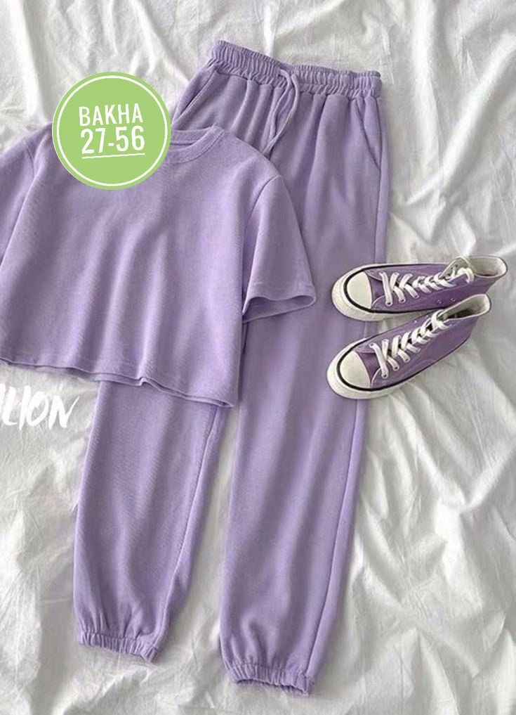 трикотажные костюмы,костюм женский,летние костюмы,пижама женская лаванда, брюки,одежда для подростка