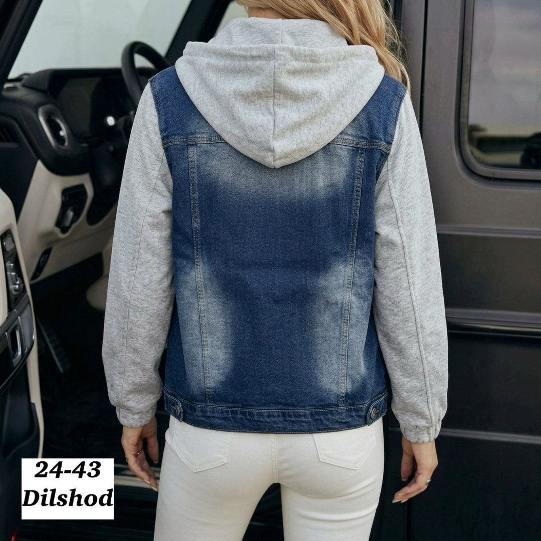 джинсовая куртка,джинсовые куртки женские,женская джинсовая куртка с капюшоном,джинсовая куртка с капюшоном,модные джинсовые куртки