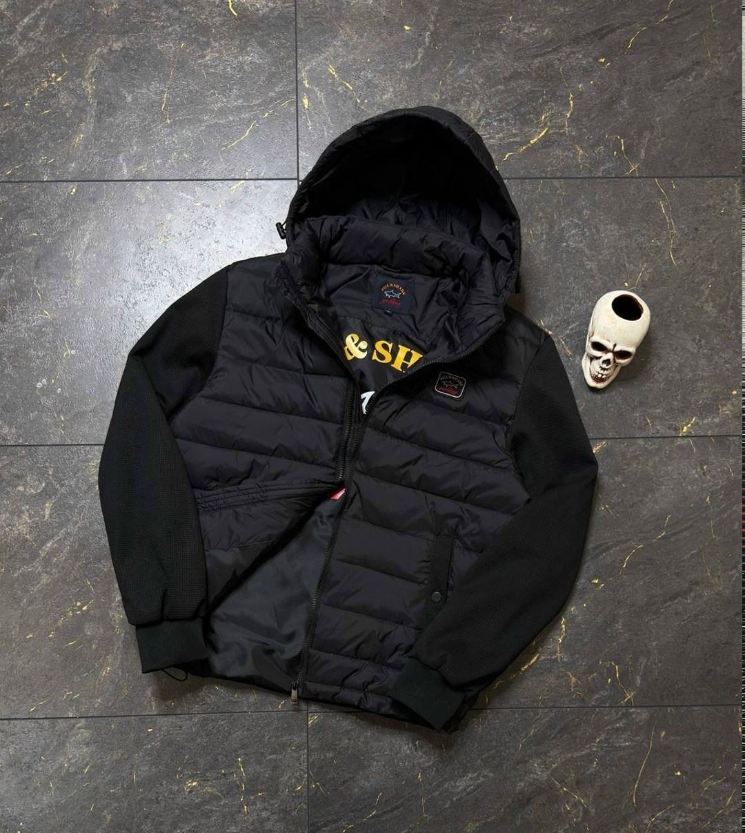 пауль шарк куртка с вязаными рукавами,куртка paul shark мужская,куртка пауль шарк теплая короткая с капюшоном paul&shark,куртка демисезонная,куртка