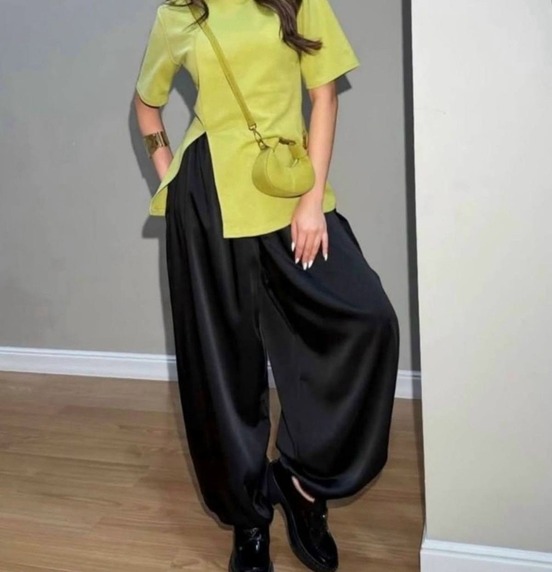 костюм с брюками,широкие брюки,стильная блузка,блуза и брюки