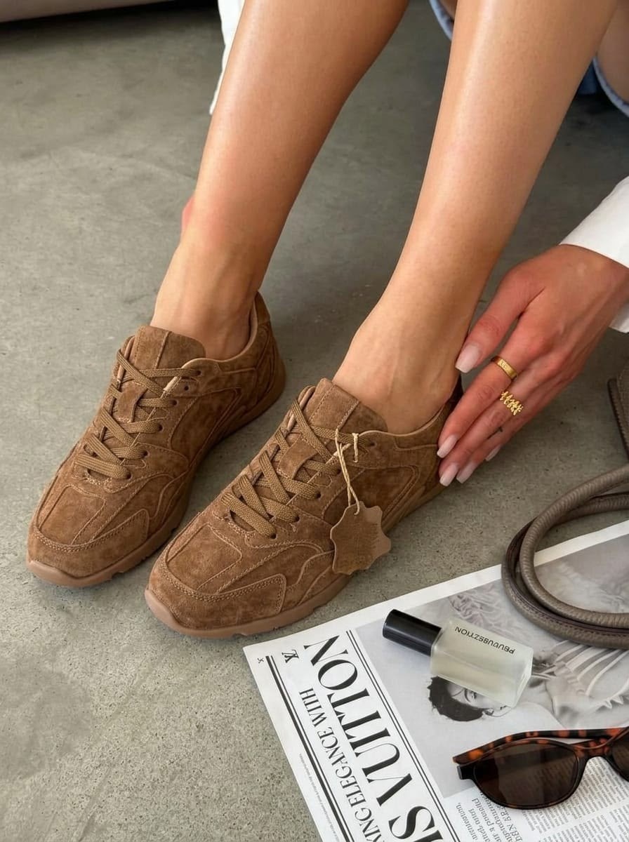 ,замшевые кроссовки,кроссовки зара замшевые,кроссовки женскиe,кроссовки женские коричневые