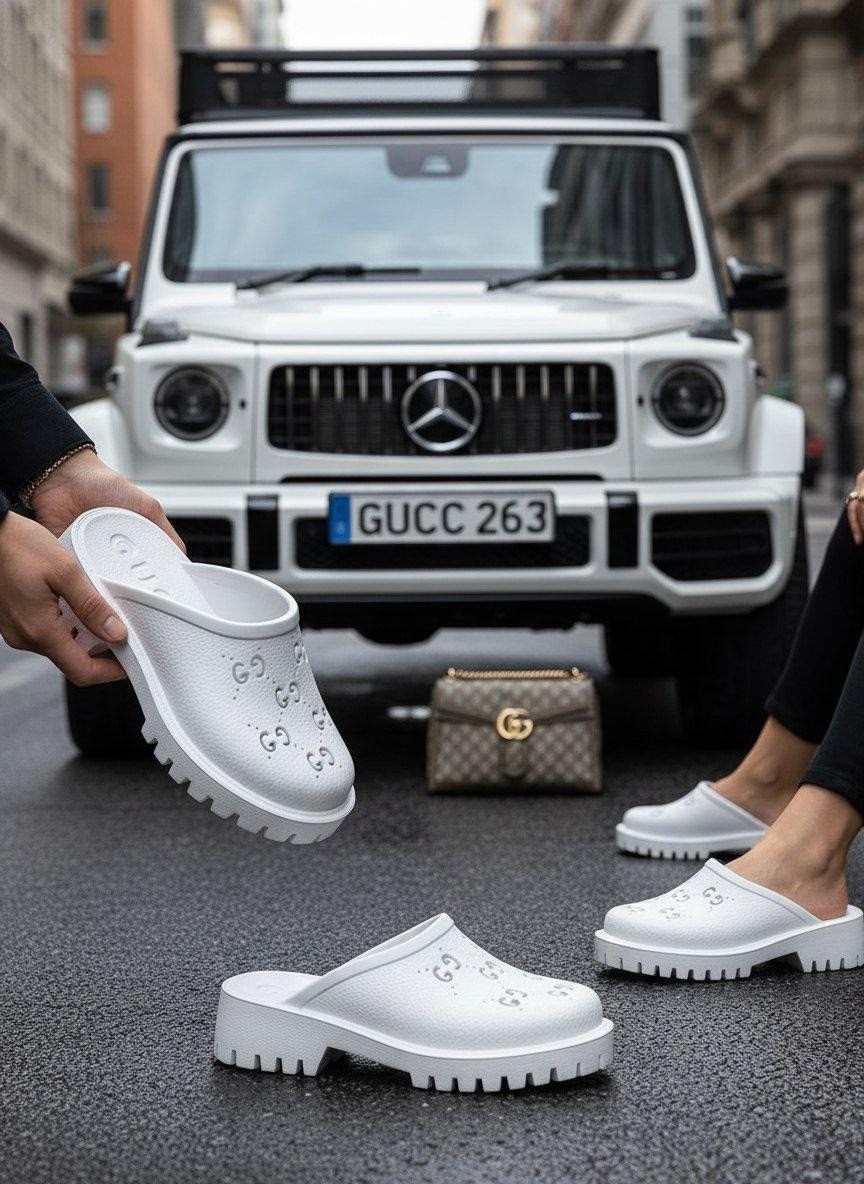 ,сабо гуччи,модные кроксы,шлепанцы женские,crocs gucci