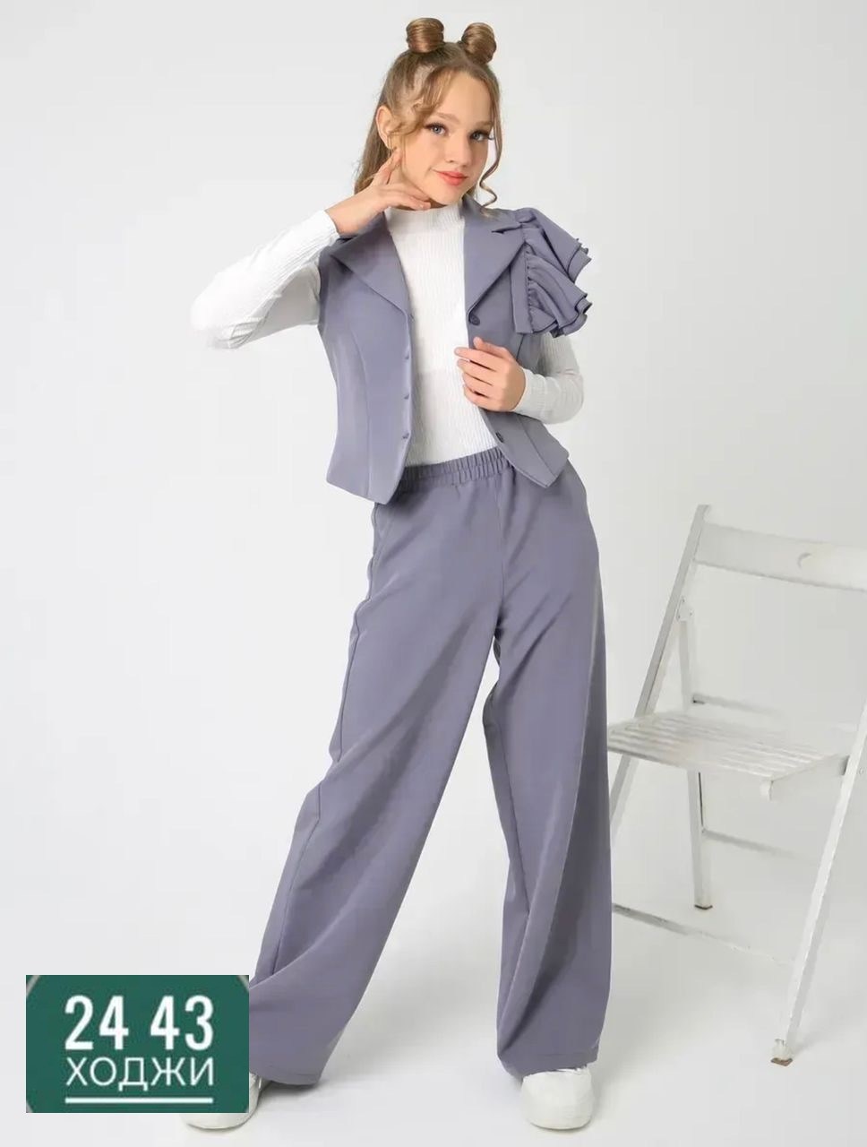 костюм женский брючный деловой классический с жилетом двойка olchey 290709706,жилет классический женский костюмный,жилет костюмный классический,костюм с жилеткой,женский жилет