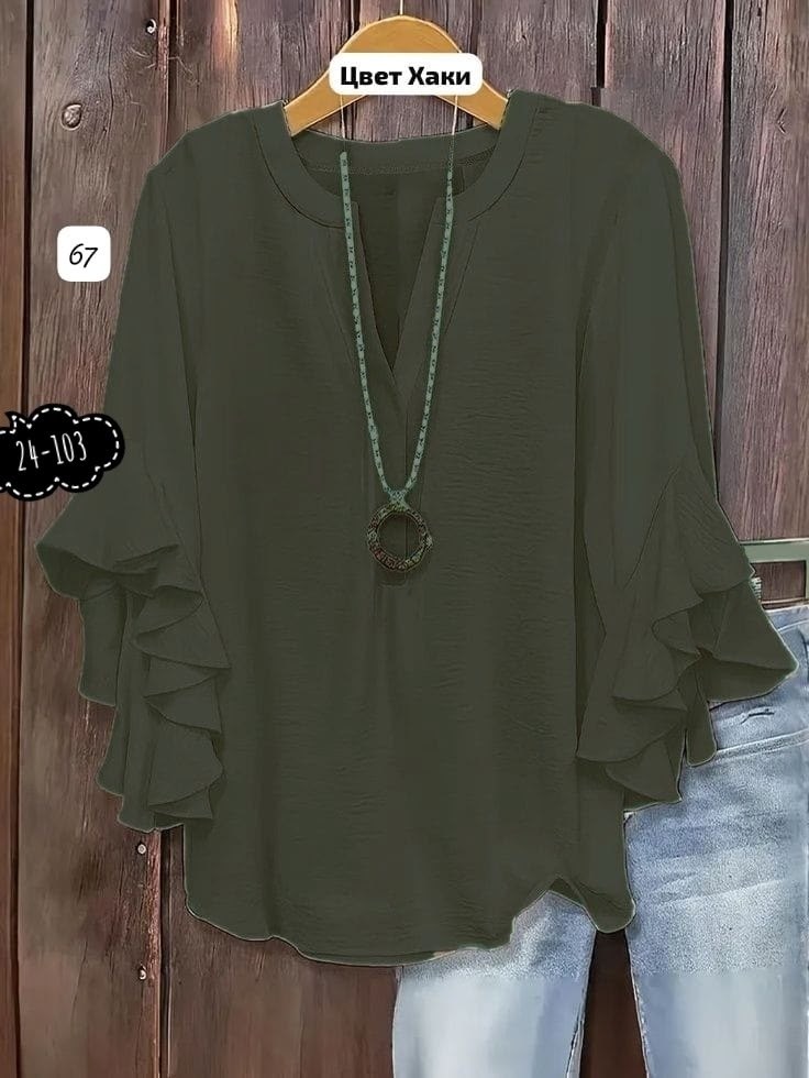 блузка с оборками,элегантная блузка,женская блузка,шифоновая блузка,блузка с рукавами