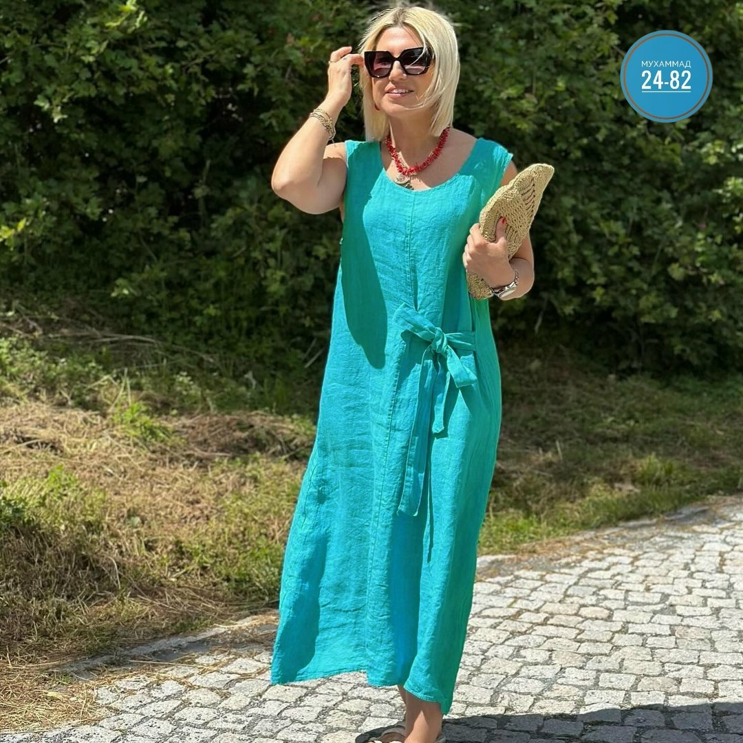 платье летнее бохо,льняное платье летнее,платье простое,платье женской,платье из льна