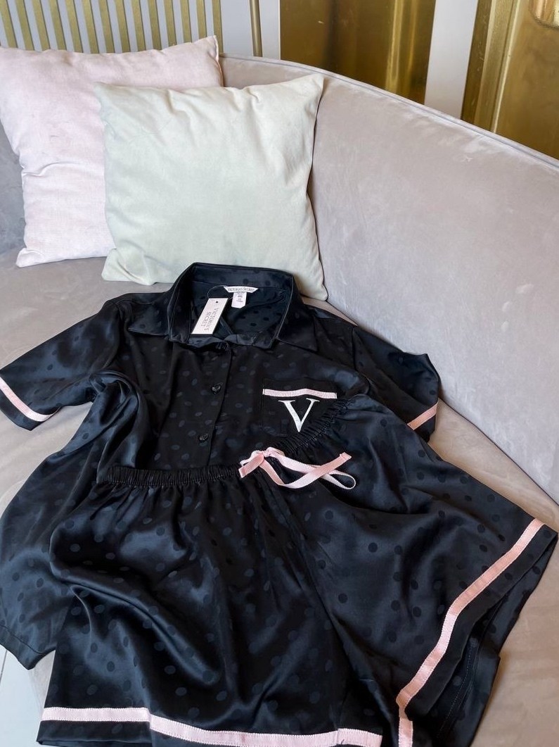 victoria’s secret пижама,пижама женская с шортам,шелковая пижама женская,женская пижама,пижама женская атласная
