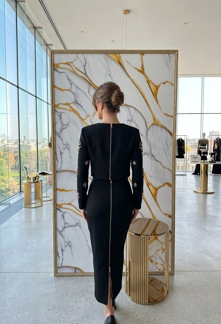 элегантный наряд,элегантное платье,модное платье,платье стильное,платье футляр