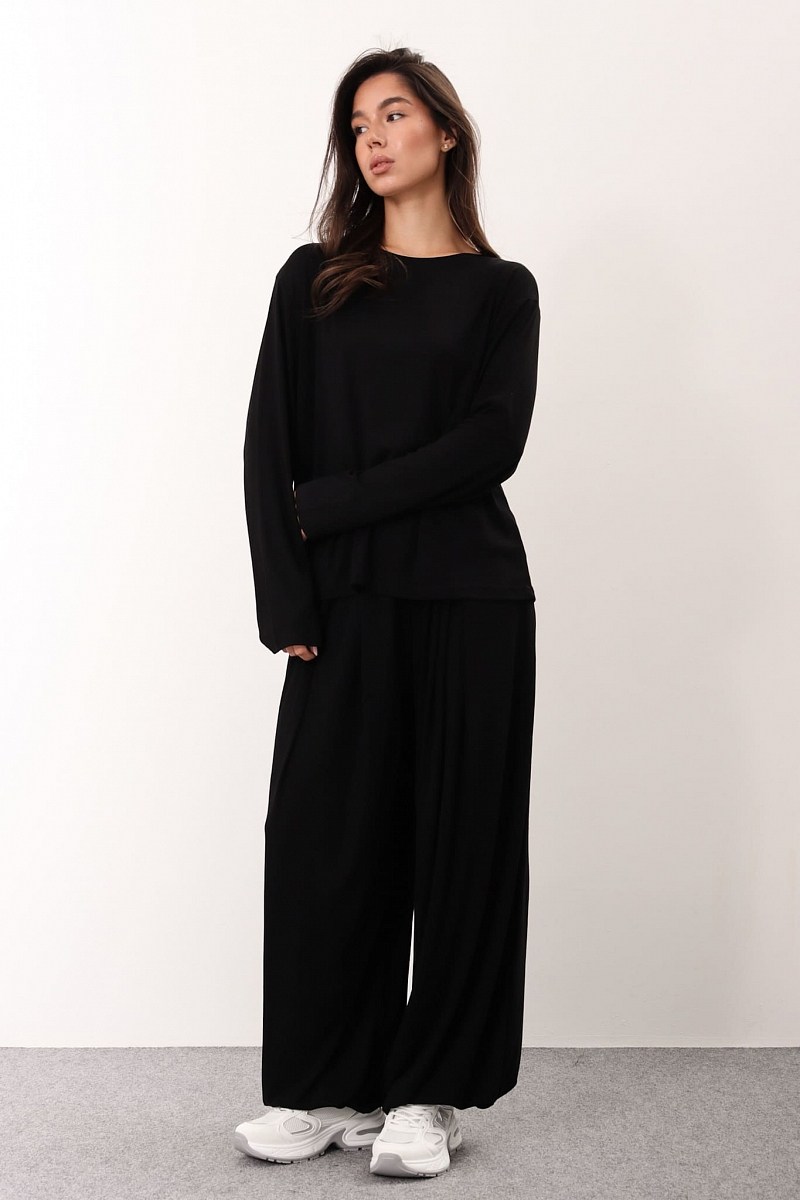 трикотажные костюмы,костюм,блузка летучая мышь sahera rahmani,домашний костюм оверсайз,пижамы с брюками